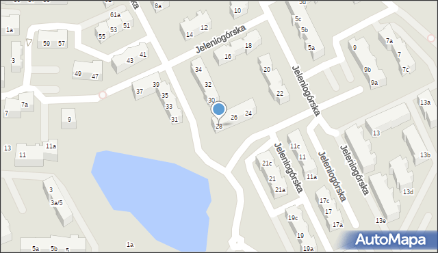 Gdańsk, Jeleniogórska, 28, mapa Gdańska