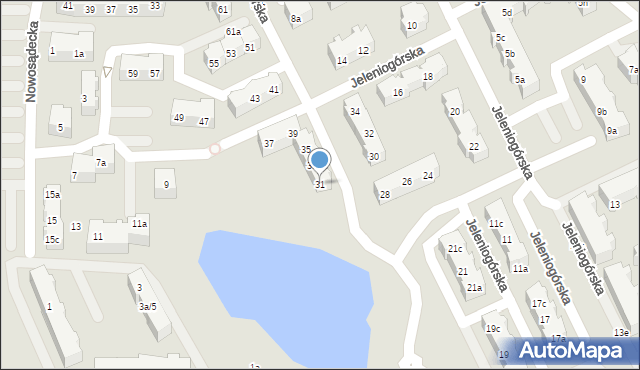 Gdańsk, Jeleniogórska, 31, mapa Gdańska