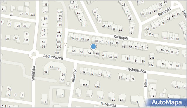 Gdańsk, Jednorożca, 52, mapa Gdańska