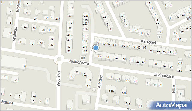 Gdańsk, Jednorożca, 64, mapa Gdańska