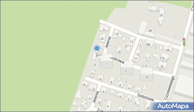 Gdańsk, Jelenia, 15, mapa Gdańska