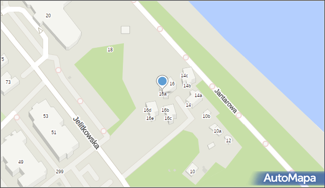 Gdańsk, Jelitkowska, 16a, mapa Gdańska