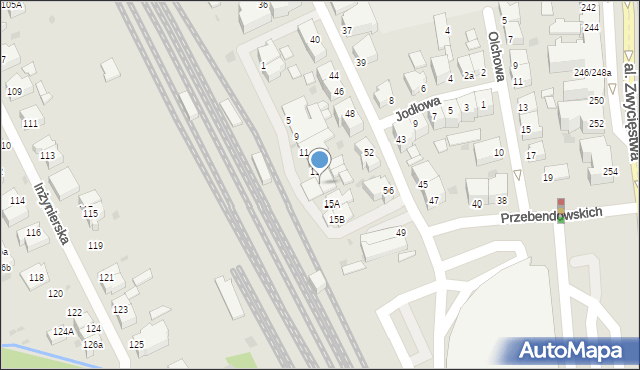 Gdynia, Jesionowa, 15, mapa Gdyni