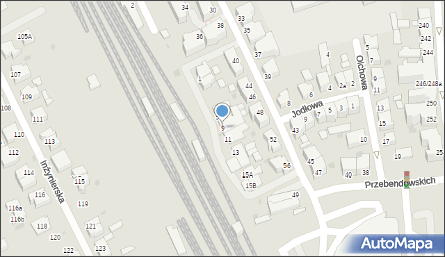 Gdynia, Jesionowa, 9, mapa Gdyni