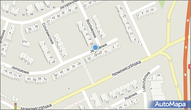 Gdynia, Jemiołowa, 19, mapa Gdyni