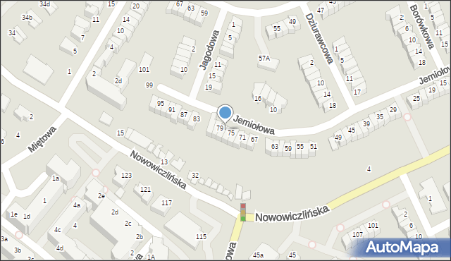 Gdynia, Jemiołowa, 77, mapa Gdyni