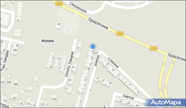 Gdynia, Jelenia, 33, mapa Gdyni