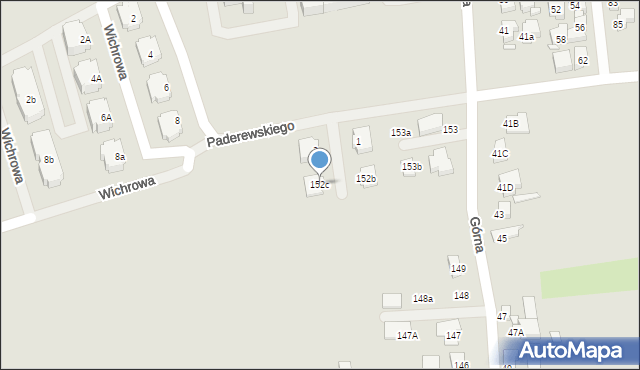 Gostyń, Jesienna, 4, mapa Gostyń