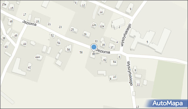 Gowidlino, Jeziorna, 60, mapa Gowidlino