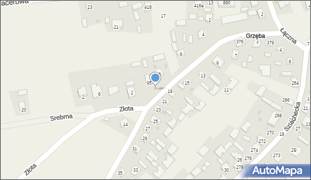 Grębów, Jesionowa, 10, mapa Grębów