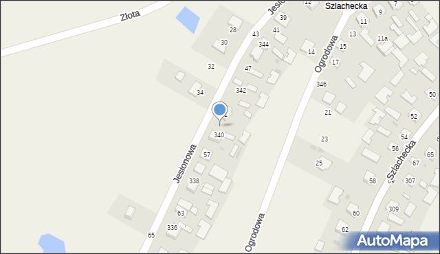 Grębów, Jesionowa, 53, mapa Grębów