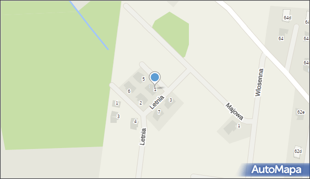 Halickie, Jesienna, 1, mapa Halickie