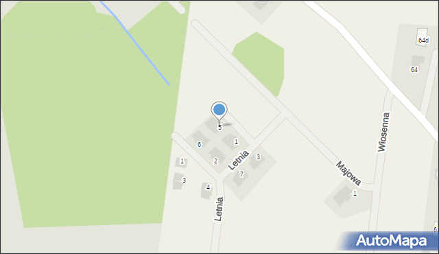 Halickie, Jesienna, 5, mapa Halickie