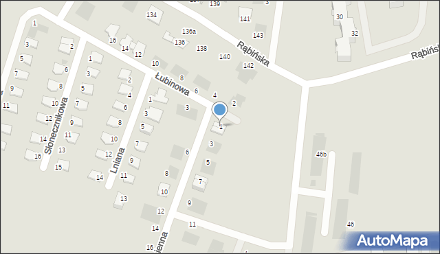 Inowrocław, Jęczmienna, 1, mapa Inowrocławia