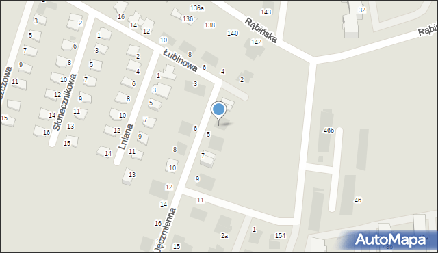 Inowrocław, Jęczmienna, 3a, mapa Inowrocławia