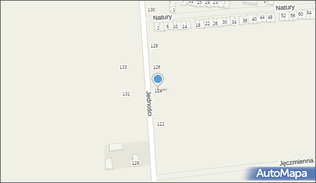 Janczewice, Jedności, 124, mapa Janczewice