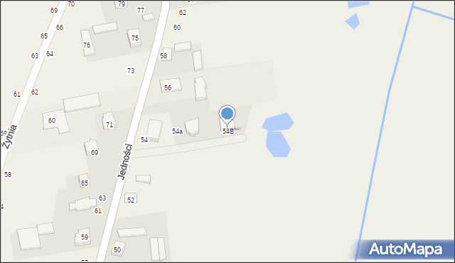 Janczewice, Jedności, 54B, mapa Janczewice