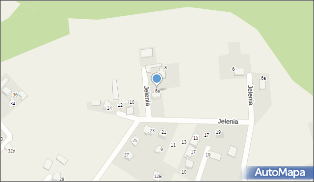 Jankowice, Jelenia, 8a, mapa Jankowice