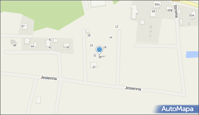 Jantar, Jesienna, 18, mapa Jantar