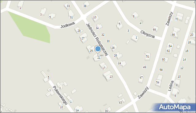 Jastrowie, Jedności Robotniczej, 23, mapa Jastrowie