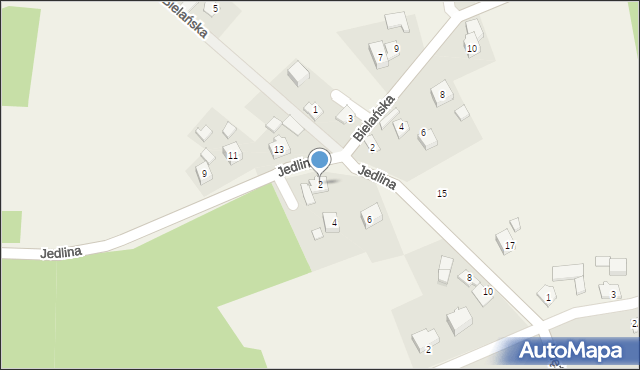 Jawiszowice, Jedlina, 2, mapa Jawiszowice