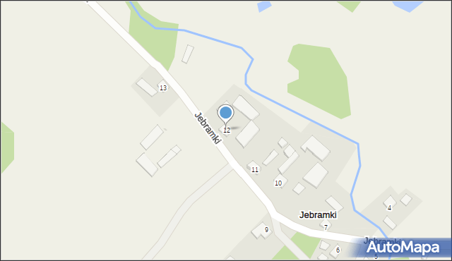 Jebramki, Jebramki, 12, mapa Jebramki