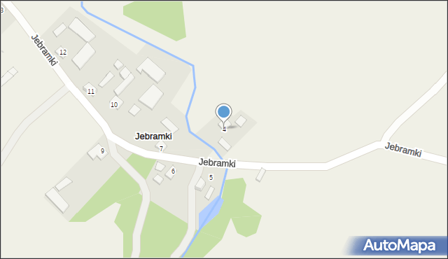 Jebramki, Jebramki, 4, mapa Jebramki