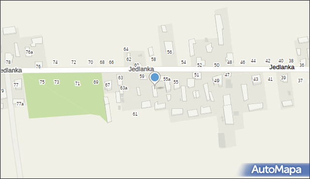 Jedlanka, Jedlanka, 57b, mapa Jedlanka