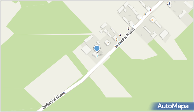 Jedlanka Nowa, Jedlanka Nowa, 1, mapa Jedlanka Nowa