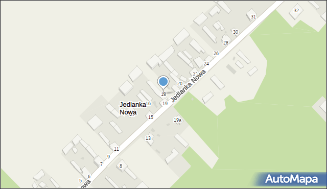 Jedlanka Nowa, Jedlanka Nowa, 18, mapa Jedlanka Nowa