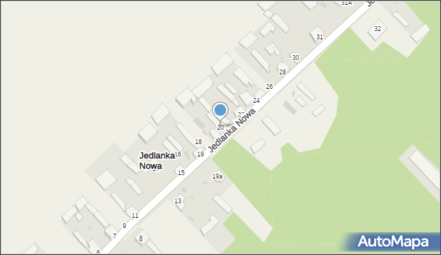 Jedlanka Nowa, Jedlanka Nowa, 20, mapa Jedlanka Nowa