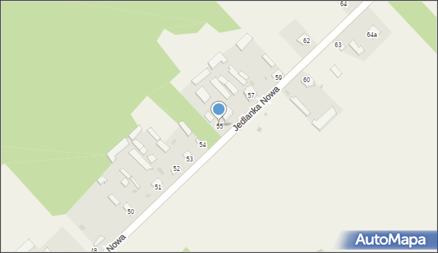 Jedlanka Nowa, Jedlanka Nowa, 55, mapa Jedlanka Nowa