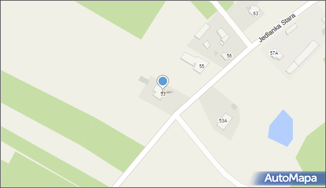 Jedlanka Stara, Jedlanka Stara, 53, mapa Jedlanka Stara