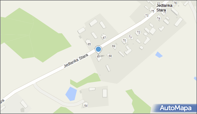 Jedlanka Stara, Jedlanka Stara, 57, mapa Jedlanka Stara