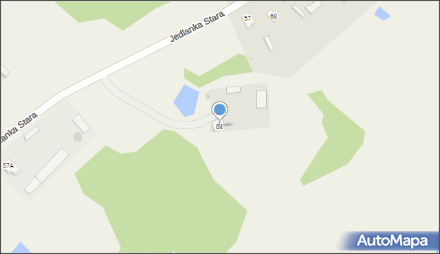 Jedlanka Stara, Jedlanka Stara, 64, mapa Jedlanka Stara