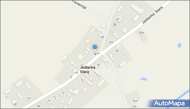Jedlanka Stara, Jedlanka Stara, 79, mapa Jedlanka Stara