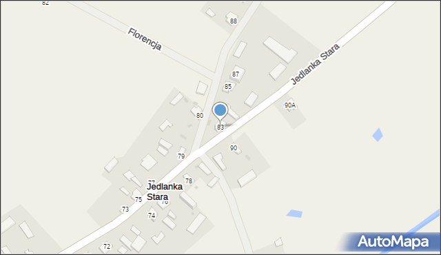 Jedlanka Stara, Jedlanka Stara, 83, mapa Jedlanka Stara