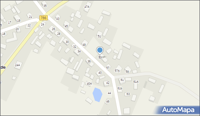 Jedle, Jedle, 53, mapa Jedle