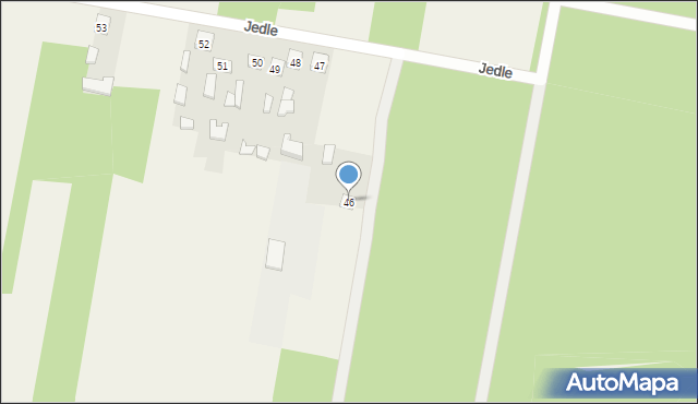 Jedle, Jedle, 46, mapa Jedle