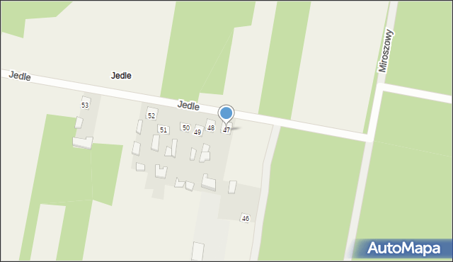 Jedle, Jedle, 47, mapa Jedle