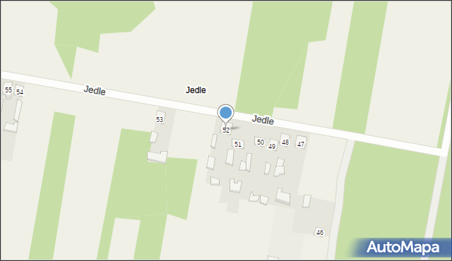 Jedle, Jedle, 52, mapa Jedle