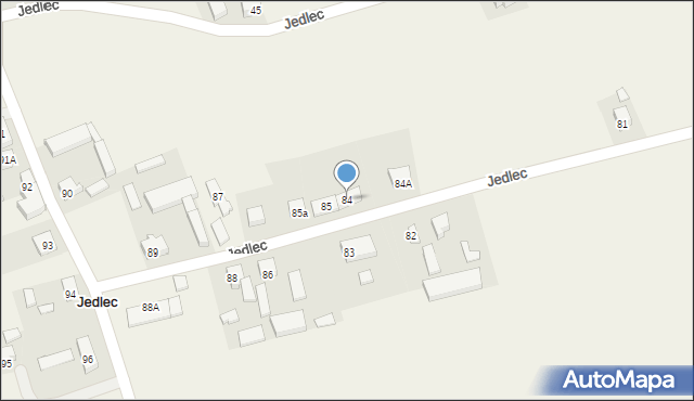 Jedlec, Jedlec, 84, mapa Jedlec