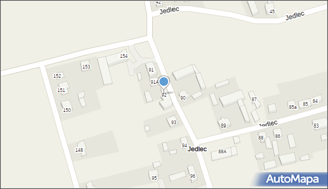 Jedlec, Jedlec, 92, mapa Jedlec