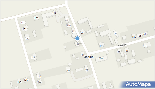 Jedlec, Jedlec, 93, mapa Jedlec