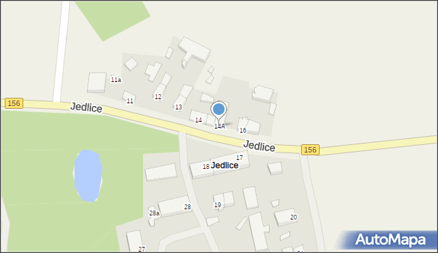 Jedlice, Jedlice, 14A, mapa Jedlice