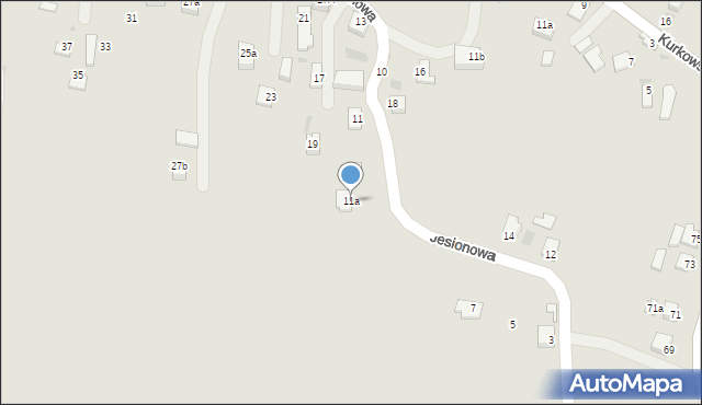 Jedlicze, Jesionowa, 11a, mapa Jedlicze