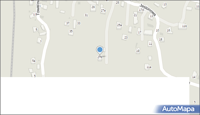 Jedlicze, Jesionowa, 27b, mapa Jedlicze