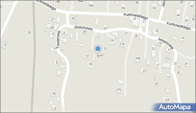 Jedlicze, Jesionowa, 33, mapa Jedlicze