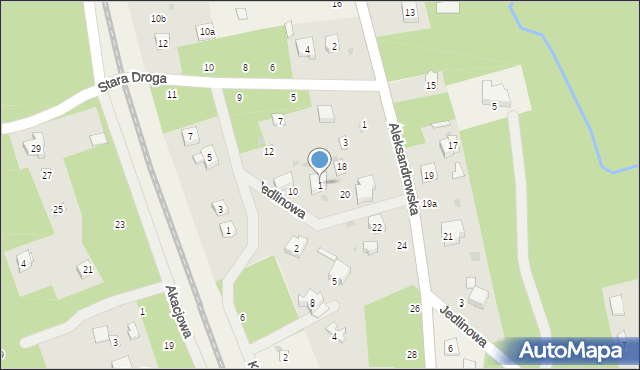 Jedlicze A, Jedlinowa, 1, mapa Jedlicze A
