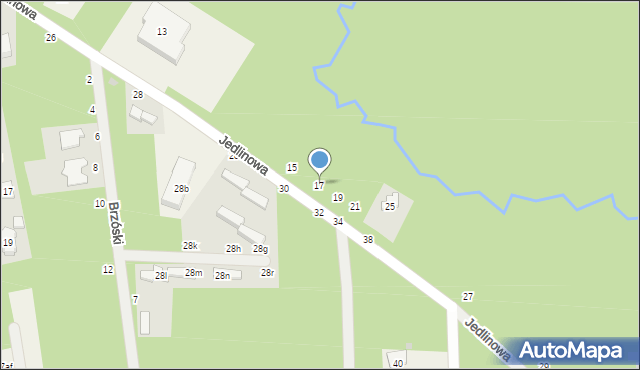 Jedlicze A, Jedlinowa, 17, mapa Jedlicze A